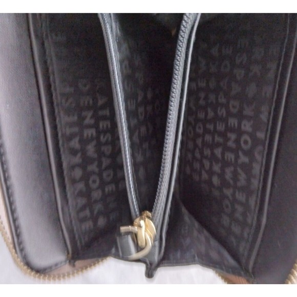 Kate Spade Key Chain Wallet Beige Pink Gold - Picture 7 of 8